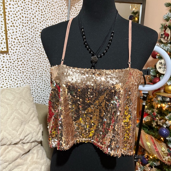 Hot & Delicious Tops - Hot & Delicious Sequin Top - Size M